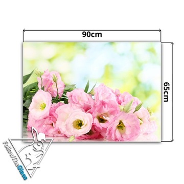 декор стеклянная закаленная панель HD 90x65 цветок