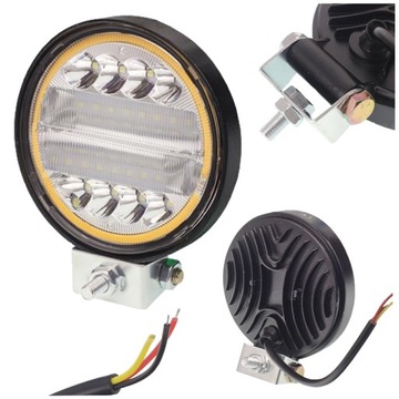 LAMPA ROBOCZA 24 LED +COB halogen 72W 12V 24V IP67
