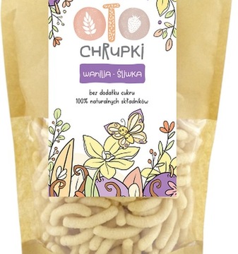 Zdrowe Oto CHRUPKI Naturalne Orkisz WANILIA ŚLIWKA