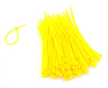ŻÓŁTE OPASKI ZACISKOWE TRYTKI 3,6x300 mm 100sz