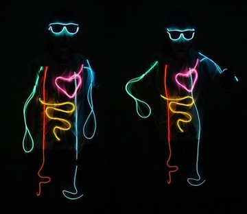 Источник питания с батарейным питанием для оптоволоконной ленты EL WIRE