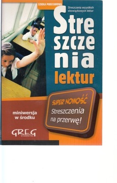 Streszczenie lektur szkoła podstawowa 4, 5, 6 Greg
