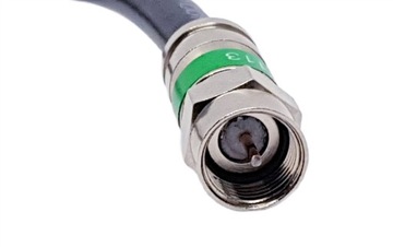 Коаксиальный кабель антенный кабель 2М черный F Plug-F Plug ANGLE 1.1Cu