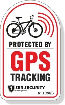 Naklejka GPS TRACKING - POJAZD MONITOROWANY