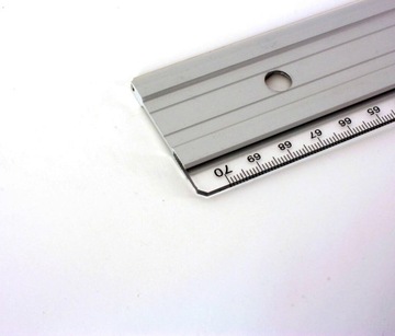 Leniar Linijka Alu z ogranicznik i wkład stal 70cm