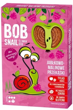 BOB Ślimak SNAIL Przekąska Jabłko Malina 60 gr