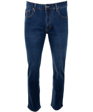 Spodnie jeansy niebieskie ELASTYCZNE DŻINSY W42 L34