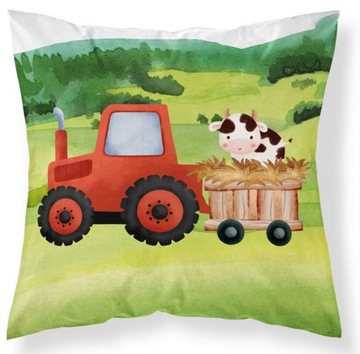 Poszewka na poduszkę 40x40 traktor zwierzęta farma dziecięca