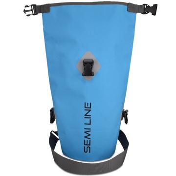 ВОДОНЕПРОНИЦАЕМАЯ СУМКА НА НАРЕМЕННО 10 Л СИНЯЯ ПОЛУЛИНИЯ