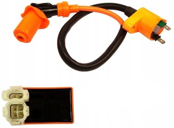 SKUTER 4T - ZESTAW - TUNING Moduł Cewka Świeca GY6