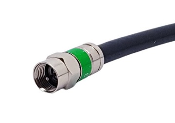 1,75 м концентрический кабель 1,75 м черная штекер F-WET F-Angular 1.1C