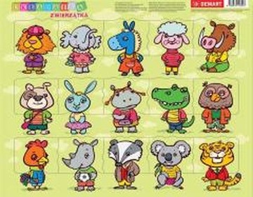 Puzzle ramkowe - Zwierzątka /Demart