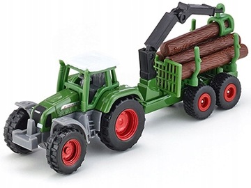 Siku 1645 TRAKTOR Z PRZYCZEPĄ LEŚNĄ HDS DRWAL