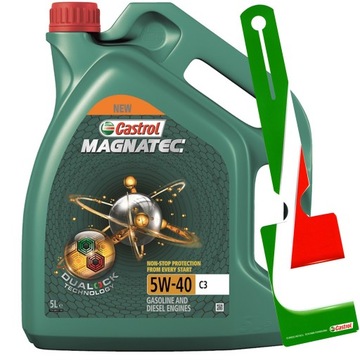 CASTROL MAGNATEC C3 5W-40 5L DUALOCK + ZAWIESZKA