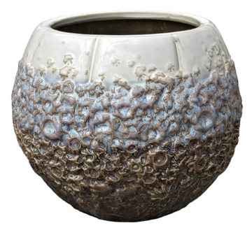 DONICZKA OSŁONKA CERAMICZNA NIEBIESKA BEŻOWA