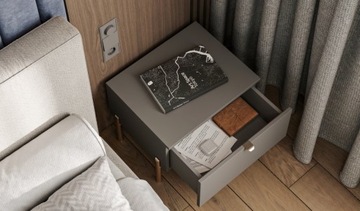 Uchwyt krawędziowy HEXA C-160 chrom GTV nowoczesny