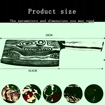 Theexecva Профессиональный китайский нож для мяса