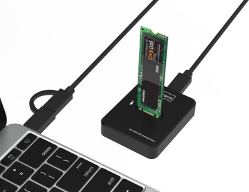 Адаптер для чтения твердотельных накопителей M.2 2-в-1 SATA NGFF NVME PCIe M2 USB-C USB 3.0