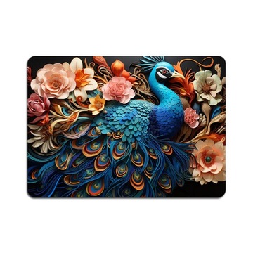Podkładka na biurko pod laptopa, komputer, myszkę Bertoni 50x70 cm Peafowl