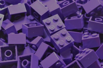 Lego fioletowy klocek 2x2 3003 20szt