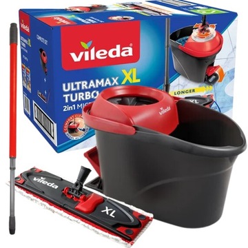 VILEDA Mop Ultramat XL Ultramax Turbo Zestaw Obrot