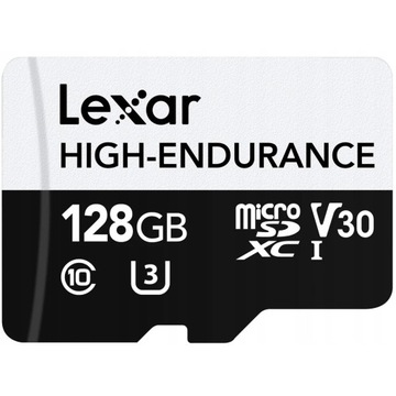 Karta pamięci micro SDXC Lexar High-Endurance 128GB odczyt do 100 MB/s