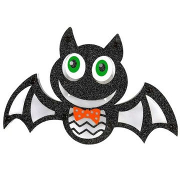 DEKORACJA nietoperz ŚWIECĄCA halloween ŚCIENNA