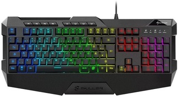 Klawiatura SHARKOON Skiller SGK4 RGB, 4h50