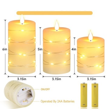 РЕАЛИСТИЧЕСКИЕ СВЕЧИ С ДИСТАНЦИОННЫМ УПРАВЛЕНИЕМ, ФУНКЦИЕЙ ТАЙМЕРА