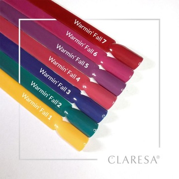 Лак гибридный Claresa WARMIN' FALL 4 5г розовый