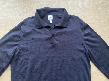 Sweterek polo H&M PREMIUM wełna rozm.L MAN