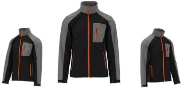 BLUZA KURTKA ROBOCZA SOFTSHELL CZARNO-SZARA R XXXL