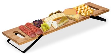 DESKA TACA DO SERWOWANIA PRZEKĄSEK SERÓW WĘDLIN SUSHI JEDZENIA BAMBUSOWA