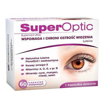 SUPEROPTIC NA POPRAWĘ OSTROŚCI WIDZENIA LUTEINA 60 KAPSUŁEK