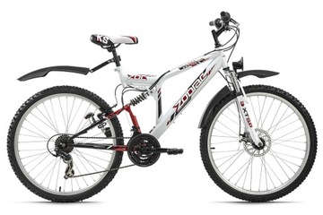 Rower górski MTB Full 26 Zodiac światła tarcze