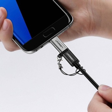 Переходник Ugreen с USB Type C на micro USB, серый