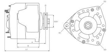 Генератор для VW TRANSPORTER IV GOLF JETTA PASSAT