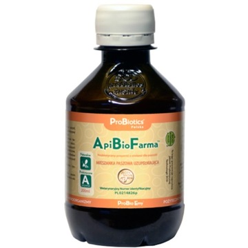 APIBIOFARMA 200ML PROBIOTYK DLA PSZCZÓŁ PROBIOTICS MIESZANKA PASZOWA