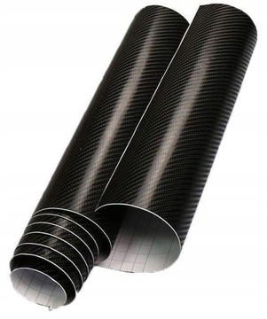 УГЛЕРОДНАЯ ФОЛЬГА CARBON 4D ЧЕРНЫЙ ШПОН 50 x 150 см