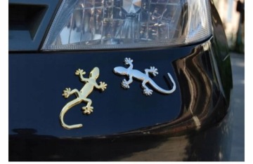 Наклейка-эмблема 3D Chromik Gecko Lizard Hit