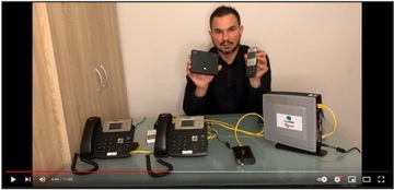 АТС VOIP телефонная станция + GSM шлюз 1 x SIM + 2 VOIP телефона
