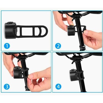 ВЕЛОСИПЕДНАЯ ЛАМПА ПЕРЕДНИЙ ЗАДНИЙ ФОНАР СВЕТОДИОДНЫЙ USB ДЛЯ ВЕЛОСИПЕДНОГО РУЛЯ МОЩНЫЙ ЯРКИЙ