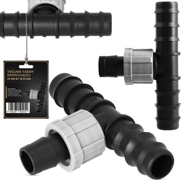 10x Tee 20x16x20 мм разъем шланга капельной ленты C5 C5 C5