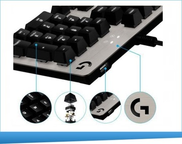 ПРОВОДНАЯ КЛАВИАТУРА LOGITECH G413 СЕРЕБРЯНАЯ