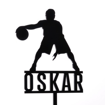 TOPPER NAPIS TORT BASKETBALL KOSZYKARZ KOSZ CZARN