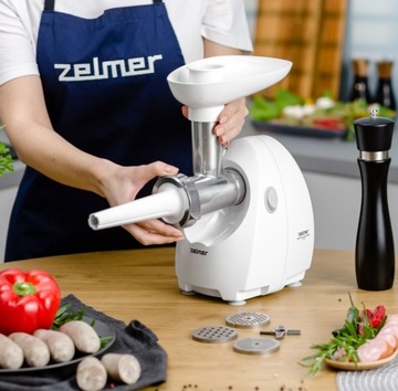 МОЩНАЯ МЯСОРУБКА ZELMER ZMM4080B 1900ВТ 3 СИТКА