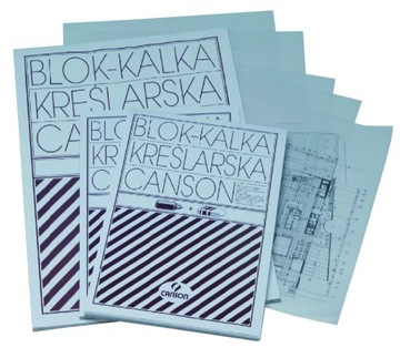 Kalka kreślarska Canson A4/10k. 90g. biała