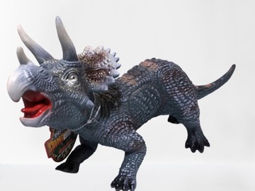MEGA DUŻY GUMOWY DINOZAUR figurka DILOPHOSAURUS