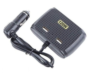 Разветвитель прикуривателя 120 Вт.