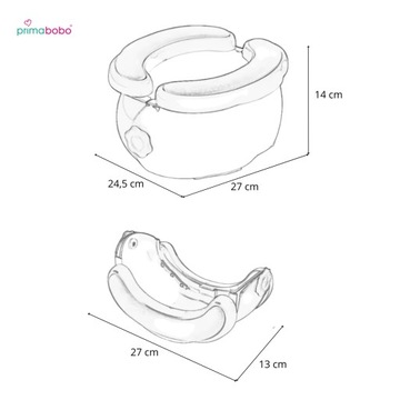 Туристический горшок Primabobo BANANA L для детей, Складной, Переносной трон